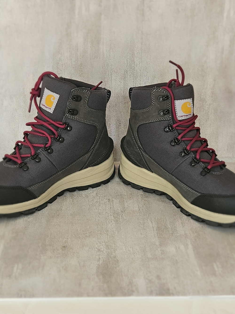 Carhartt Women's 6" Waterproof Soft Toe Work Boots Grey Pink Size 10 M - Picture 10 of 12